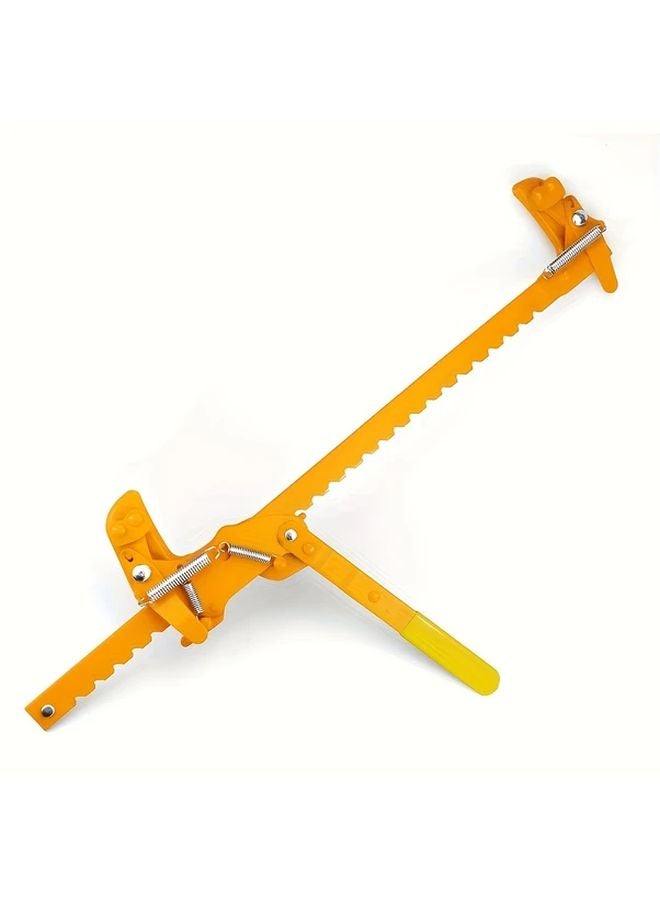 Red Manual Wire Stretcher Repair Tool Portable Easy Grip Stainless Steel Ratchet Fence Tensioner - Image 3